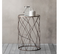 Rowell Bronze Side Table