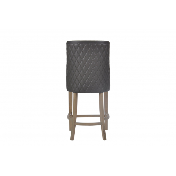 Millie Grey Faux Leather Counter Stool 65cm