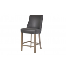 Millie Grey Faux Leather Counter Stool 65cm