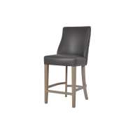 Millie Grey Faux Leather Counter Stool 65cm
