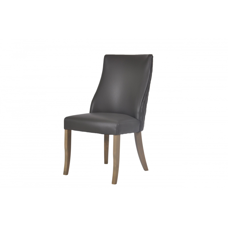 Millie Grey Faux Leather Dining Chair, Grey Faux Leather Dining Chairs