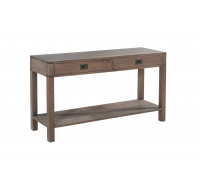 Diana Grey Washed Wooden 2 Drawer Console Table