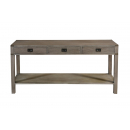 Diana Grey Washed Large 3 Drawer Console Table