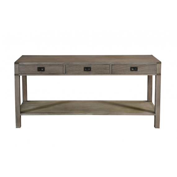 Diana Grey Washed Large 3 Drawer Console Table