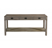 Diana Grey Washed Large 3 Drawer Console Table