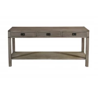 Diana Grey Washed Large 3 Drawer Console Table