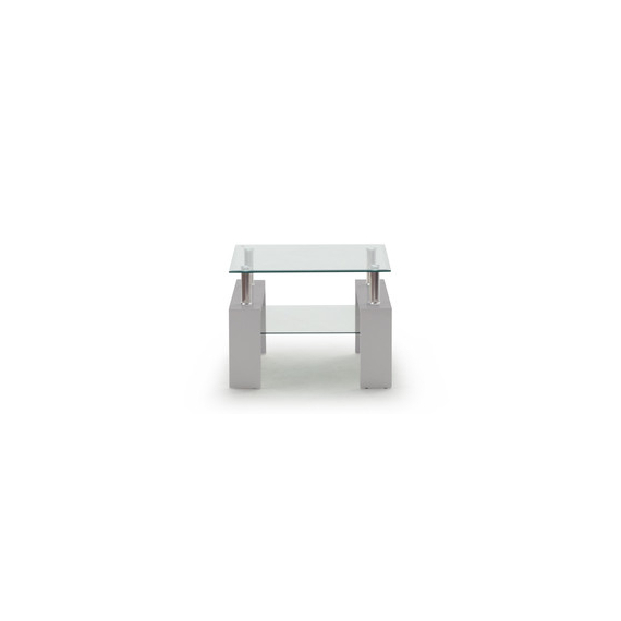 Calico Grey & Glass End Table
