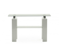 Calico White & Glass Console Table