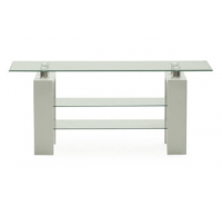 Calico White & Glass TV Stand