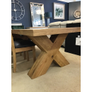 Castle Oak 1.9m X Leg Dining Table