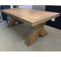 Castle Oak 1.9m X Leg Dining Table