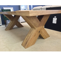 Castle Oak 2.3m X Leg Dining Table