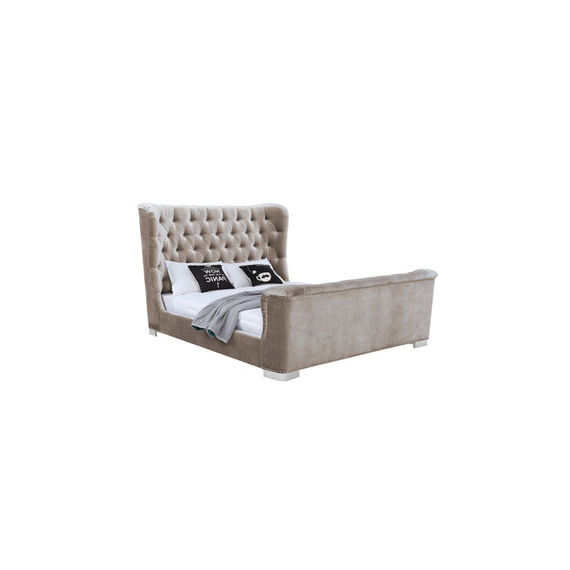 Plush Bay Super King Bed Champagne