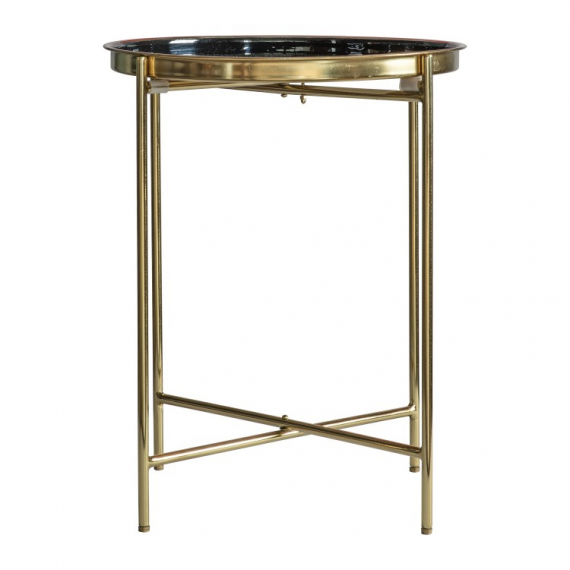 Gold & Black Side Table