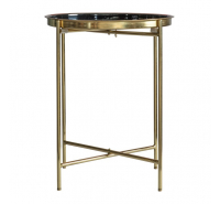 Gold & Black Side Table