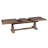 Sofia XL Double Extending Dining Table - Rustic Brown