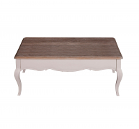 Sofia 4ft Square Coffee Table with Drawer – Oak Antique White