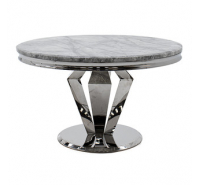Sword Round Grey Marble Dining Table 1300