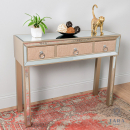Hayden 3 Drawer Mirrored Console Table