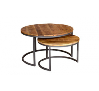 Industrial Set of 2 Nesting Coffee Tables