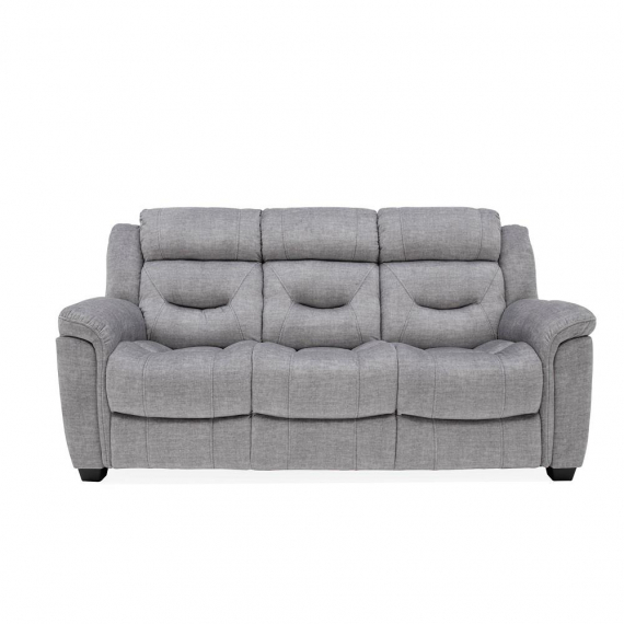 Bordeaux 3 Seater Fixed Grey