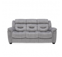 Bordeaux 3 Seater Fixed Grey