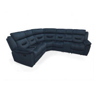 Bordeaux Corner Group Recliner Blue (4 Pcs)