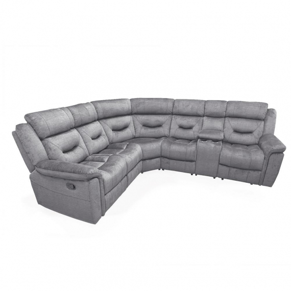 Bordeaux Corner Group Recliner Grey