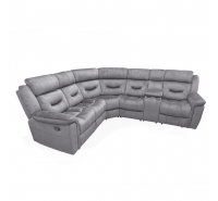 Bordeaux Corner Group Recliner Grey (4 Pcs)