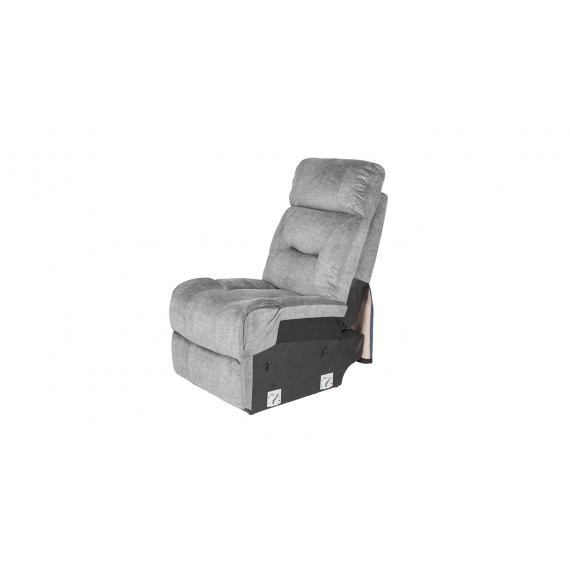 Bordeaux Corner Group Armless 1 Seater Grey