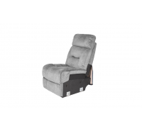 Bordeaux Corner Group Armless 1 Seater Grey