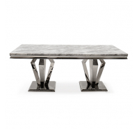 Sword Grey Marble Dining Table 1600