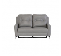 Cove Grey 2 Seater Leather Recliner