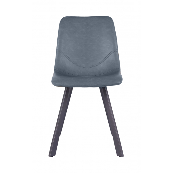 Barney Vintage Blue Faux Leather Dining Chair