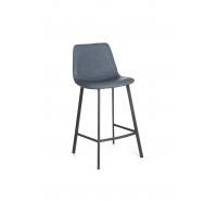 Barney Vintage Blue Faux Leather Counter Stool 65cm