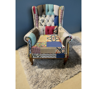 Adare Patchwork Queen Anne Chair