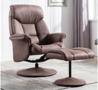 Chester Recliner Chair with Footstool (Fabric)