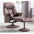 Chester Recliner Chair with Footstool (Fabric)
