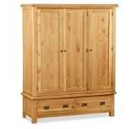 Sally Oak Triple Wardrobe