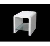 Atlantis White Gloss End Table