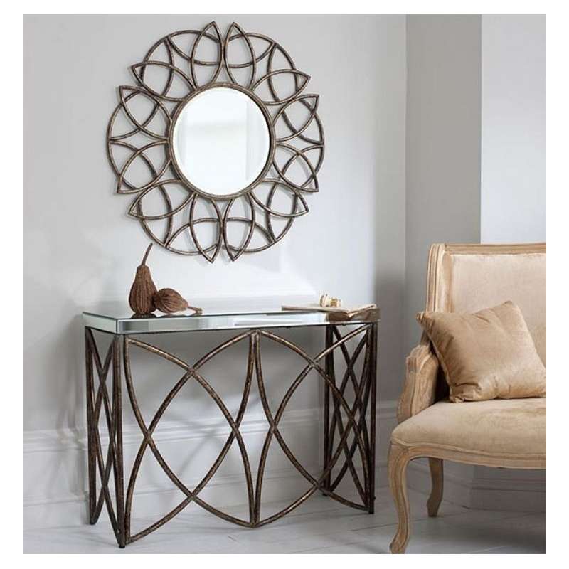 Brickfield Console & Mirror Set