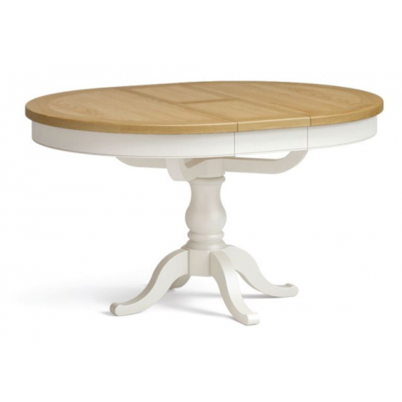 Swansea - Round Ext. Dining Table - Ivory