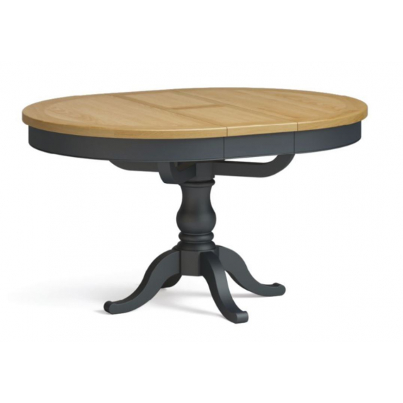 Swansea - Round Ext. Dining Table - Charcoal