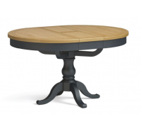 Swansea - Round Ext. Dining Table - Charcoal